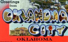 Greetings from Oklahoma City, Oklahoma postcard, 1944