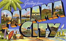 Greetings from Panama City, Florida postcard, 1941