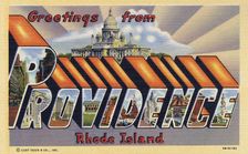 Greetings from Providence, Rhode Island postcard, 1943