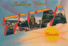 Greetings from Tampa, Florida c1940s