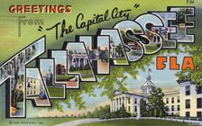 Greetings from the Capital City, Tallahassee, Florida postcard, 1942