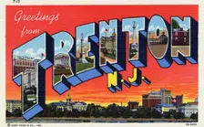 Greetings from Trenton, New Jersey postcard, 1943