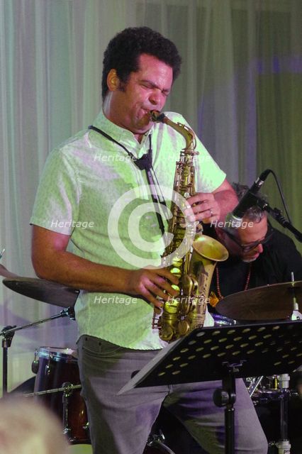 Greg Ward, Linda May Han Oh Quartet, Watermill Jazz Club, Dorking, Surrey, 26 Oct 2021. Creator: Brian O'Connor.