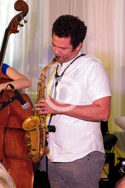 Greg Ward, Linda May Han Oh Quartet, Watermill Jazz Club, Dorking, Surrey, 26 Oct. 2021. Creator: Brian O'Connor.