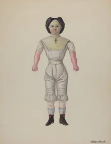 Greiner Doll "Minerva", c. 1937. Creator: Rex F Bush
