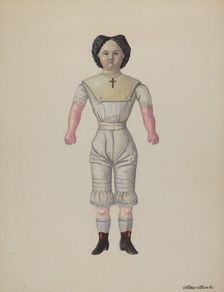 Greiner Doll "Minerva", c. 1937. Creator: Rex F Bush