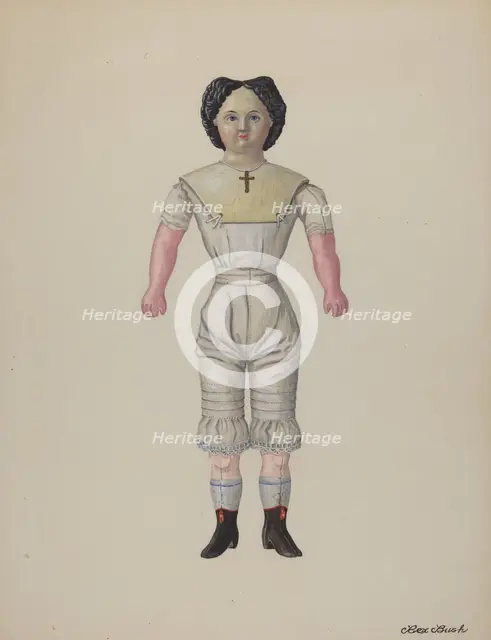 Greiner Doll "Minerva", c. 1937. Creator: Rex F Bush.