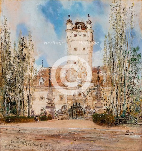 Greillenstein Castle, 1885-1886. Artist: Romako, Anton (1832-1889)