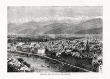 Grenoble and the Alps of Belledonne, France, 1879