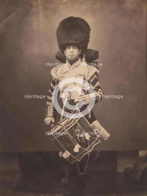 Grenadier Guards Drummer, ca. 1856. Creator: Joseph Cundall.