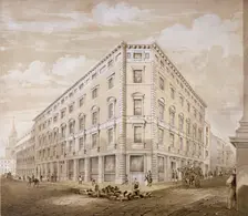 Gresham Street, City of London, 1840. Artist: Martin & Hood