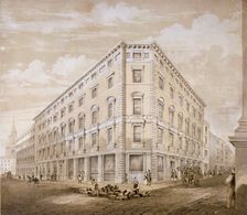 Gresham Street, City of London, 1840. Artist: Martin & Hood
