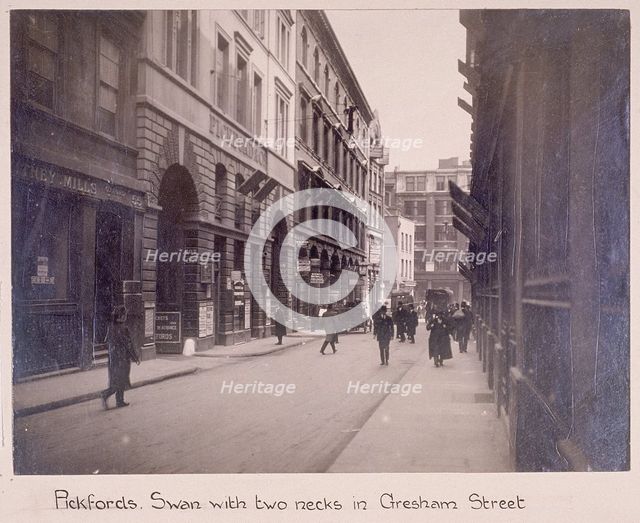 Gresham Street, London, c1920. Artist: Anon