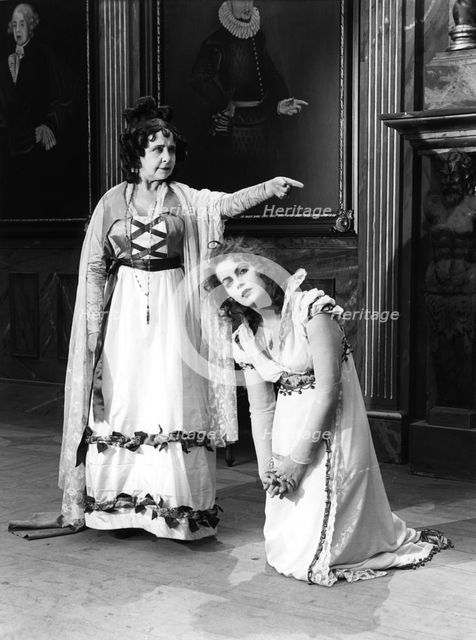 Greta Garbo and Gerda Lundekvist in the filmization of Gosta Berling's saga, 1924.
 Creator: Unknown.