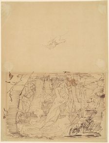 Gretchen Murdering Her Child, 1852. Creator: Emanuel Gottlieb Leutze