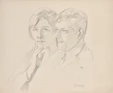 Grete Wagner-Barwig and Dr. Joseph Wagner, around 1927/1930. Creator: Franz Barwig the Elder