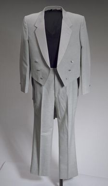 Grey tail coat worn by Cab Calloway, 1976-1995. Creator: After Six