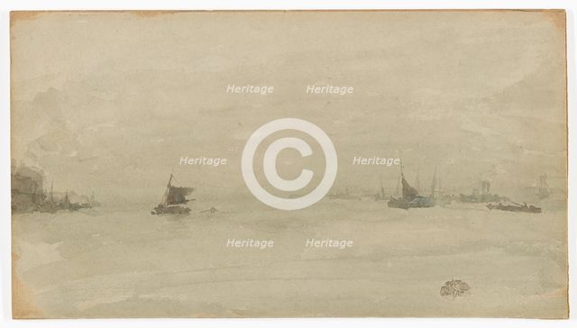 Grey and Silver - Liverpool, 1881-1883. Creator: James Abbott McNeill Whistler.