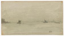 Grey and Silver - Liverpool, 1881-1883. Creator: James Abbott McNeill Whistler