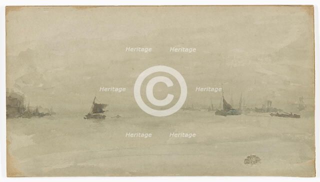 Grey and Silver - Liverpool, 1881-1883. Creator: James Abbott McNeill Whistler.