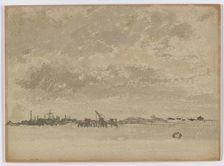 Grey and Silver–Purfleet, 1881-1883. Creator: James Abbott McNeill Whistler