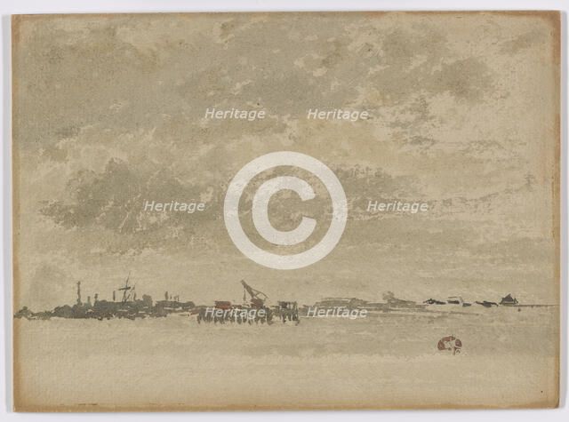 Grey and Silver–Purfleet, 1881-1883. Creator: James Abbott McNeill Whistler.