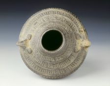Grey pottery vessel, Warring States period/early Han dynasty, China, 3rd century BC. Creator: Unknown
