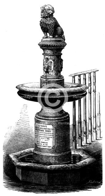Greyfriars Bobby's Memorial, Edinburgh, 1873. Creator: Unknown.