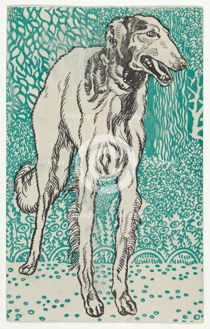 Greyhound, 1912. Creator: Moritz Jung.