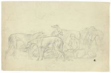 Greyhounds and Their Keeper, n.d. Creator: Sawrey Gilpin