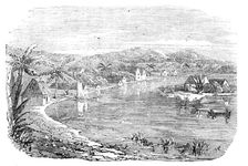 Greytown - from a recent sketch, 1857. Creator: Unknown