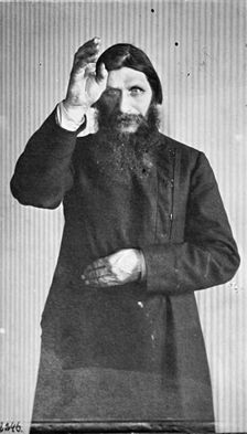 Grigori Yefimovich Rasputin, Russian mystic and holy man c1914-c1916. Artist: Anon