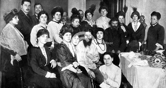 Grigori Rasputin, Russian peasant, holy-man and mystic. Artist: Unknown