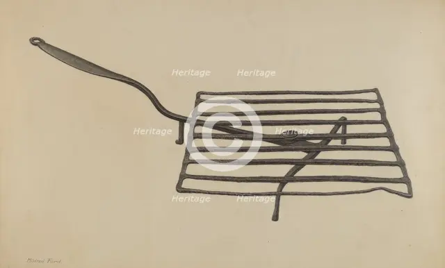 Gridiron, c. 1939. Creator: Mildred Ford.