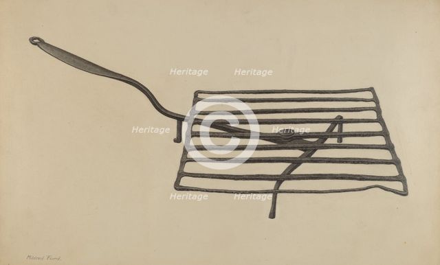 Gridiron, c. 1939. Creator: Mildred Ford.