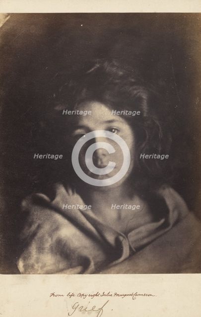 Grief, about 1865. Creator: Julia Margaret Cameron.
