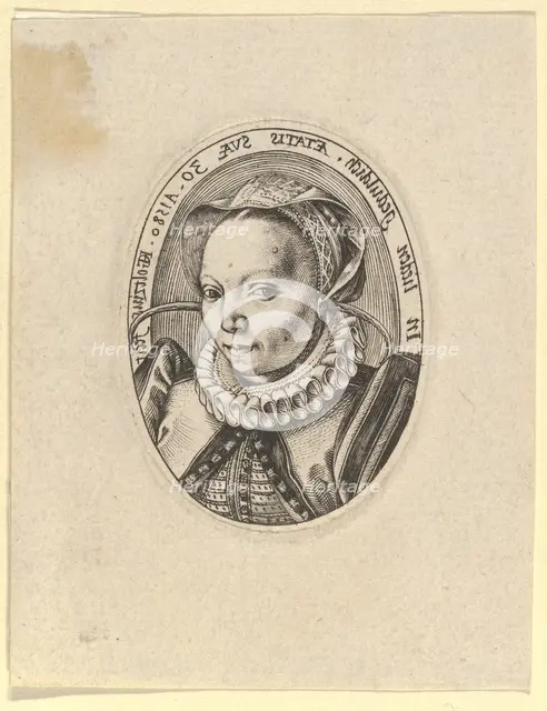 Grietgen (Margaretha) Jansdr., 1580. Creator: Hendrik Goltzius.