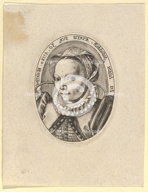 Grietgen (Margaretha) Jansdr., 1580. Creator: Hendrik Goltzius.