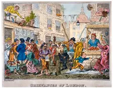 Grievances of London 1812. Artist: George Cruikshank