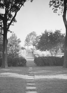Griffin or Nissen Garden view, 1931 June 14. Creator: Arnold Genthe