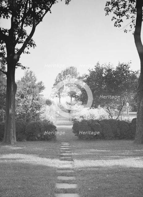 Griffin or Nissen Garden view, 1931 June 14. Creator: Arnold Genthe.