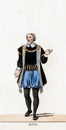 Griffith, costume design for Shakespeare's play, Henry VIII, 19th century