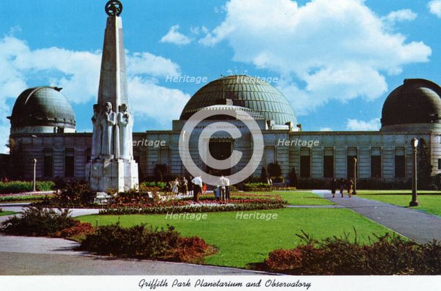 Griffith Observatory and Planetarium, Los Angeles, California, USA, 1970. Artist: Unknown