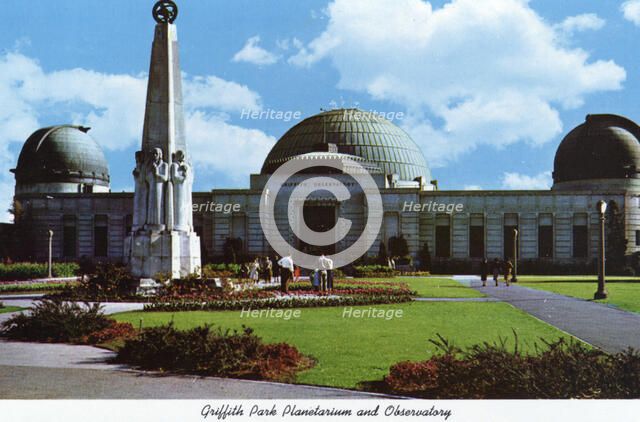 Griffith Observatory and Planetarium, Los Angeles, California, USA, 1970. Artist: Unknown