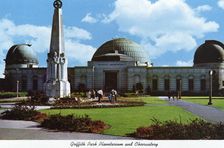 Griffith Observatory and Planetarium, Los Angeles, California, USA, 1970