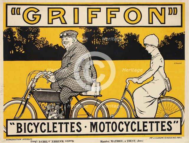 Griffon Bicyclettes Motocyclettes, c. 1905. Creator: Matet, Jean (1870-1936).