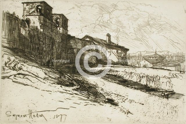 Grim Spain, 1877. Creator: Francis Seymour Haden.