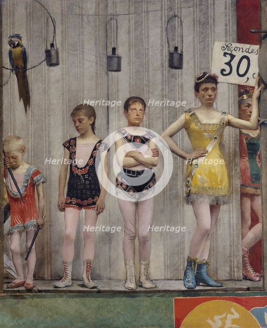 Grimaces et misère - Les Saltimbanques (acrobates), 1888. Creator: Fernand Pelez.