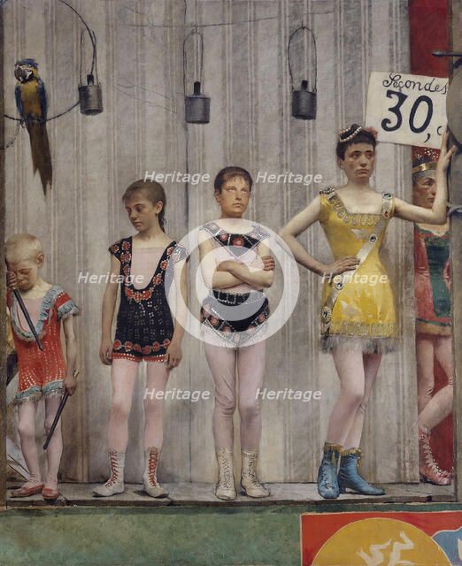 Grimaces et misère - Les Saltimbanques (acrobates), 1888. Creator: Fernand Pelez.