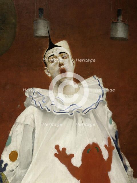 Grimaces et misère - Les Saltimbanques (clown blanc et bonisseur), 1888. Creator: Fernand Pelez.